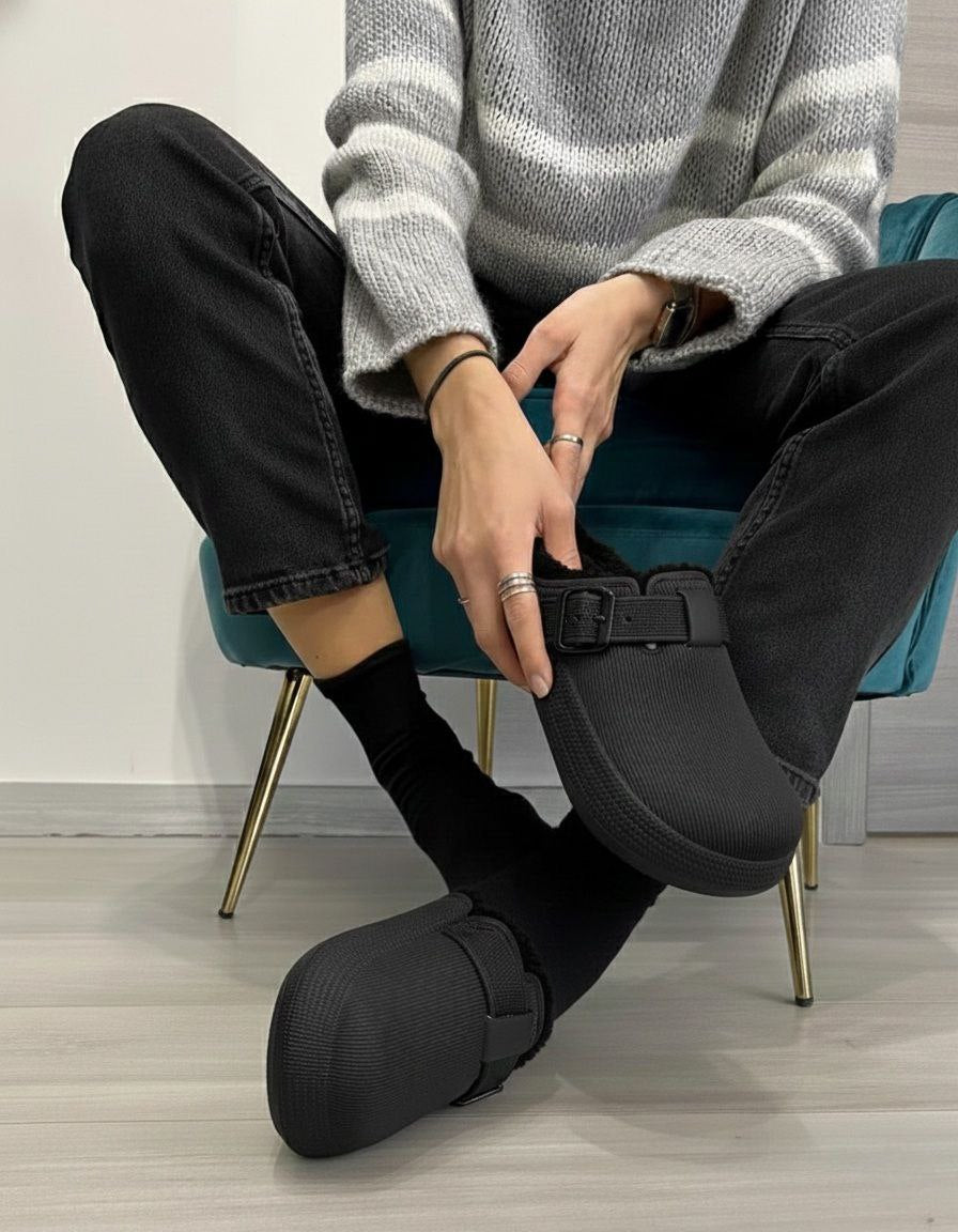 Cozy Faux-Fur Comfort Clogs