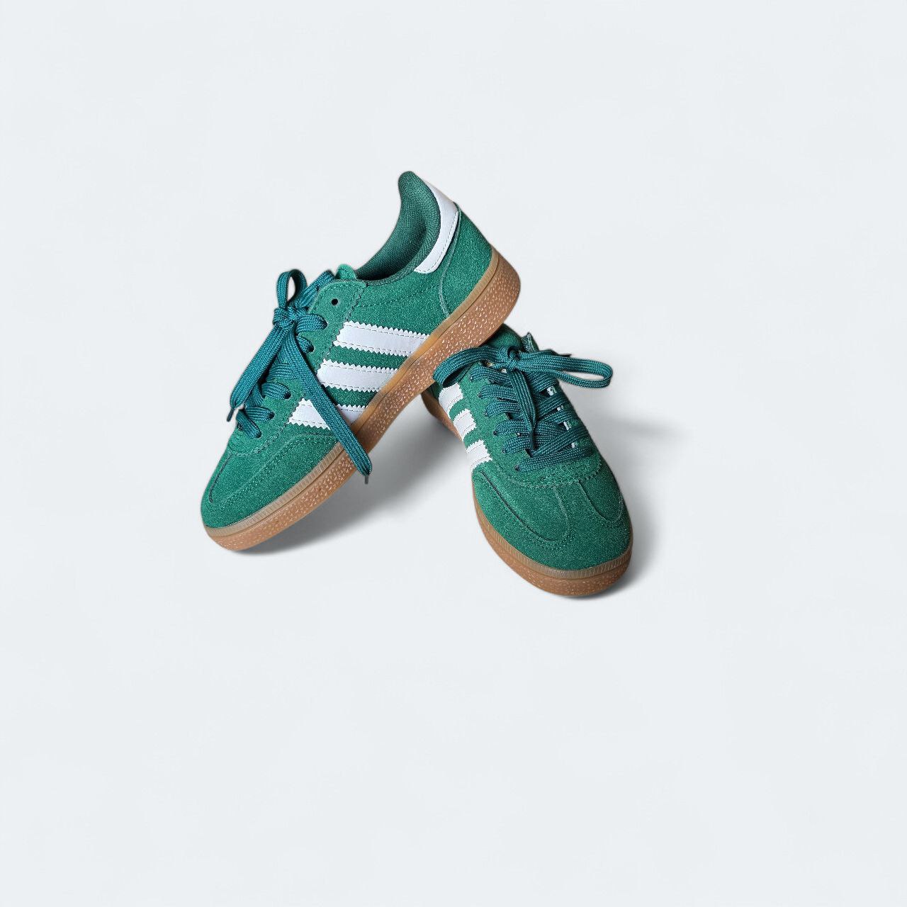 sneaker_ Handball Spezial Vert (100% cuire)